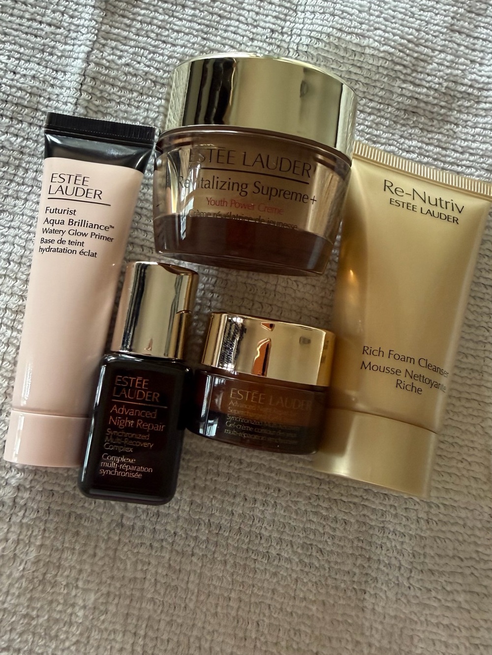 Estee lauder set revitalizing cream cleanser primer advanced night repair